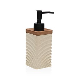 Distributeur de Savon Versa Beige Céramique Bambou