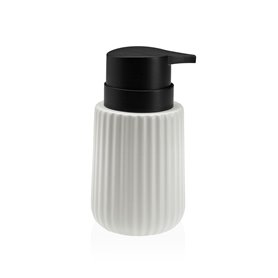 Distributeur de Savon Versa Blanc Céramique Bambou
