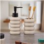 Distributeur de Savon Versa Beige Céramique Bambou