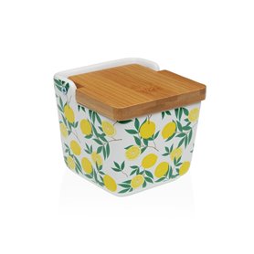 Salière avec couvercle Versa Céramique Citron 8,8 x 8,5 x 8,8 cm