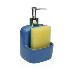 Distributeur de Savon Versa Bleu Céramique 9,4 x 17,8 x 10,5 cm