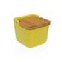 Salière avec couvercle Versa Jaune Céramique 8,8 x 8,5 x 8,8 cm