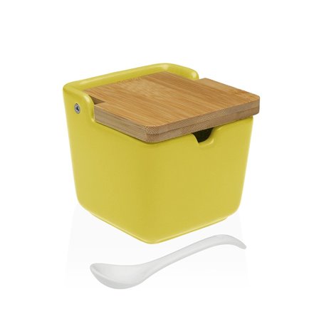 Sucrier Versa Jaune Céramique 8,8 x 8,5 x 8,8 cm