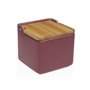 Salière avec couvercle Versa BURGUNDY Céramique 12,2 x 11,5 x 12,2 cm