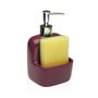 Distributeur de Savon Versa BURGUNDY Céramique 9,4 x 17,8 x 10,5 cm