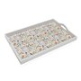 Plateau Versa Bois MDF 30 x 5 x 45 cm Fleurs