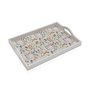 Plateau Versa Bois MDF 24 x 4,5 x 34 cm Fleurs