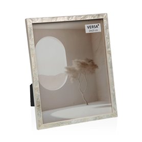 Cadre photo Versa Blanc Bois MDF 1,6 x 27 x 22 cm