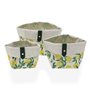 Set de basket Versa Textile Citron 14 x 14 x 14 cm