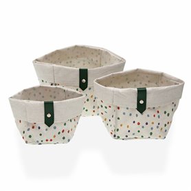 Set de basket Versa Dotty Textile 14 x 14 x 14 cm