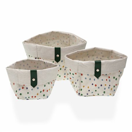 Set de basket Versa Dotty Textile 14 x 14 x 14 cm