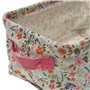 Set de basket Versa Textile Fleurs 18 x 14 x 28 cm
