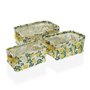 Set de basket Versa Textile Citron 18 x 14 x 28 cm