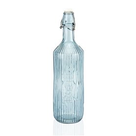 Bouteille d'eau Versa Bleu verre Aluminium 1 L 8,1 x 31,5 x 8,1 cm