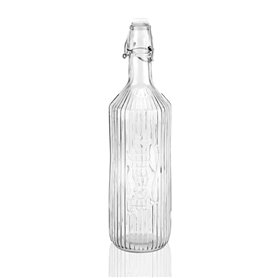 Bouteille d'eau Versa Transparent verre Aluminium 1 L 8,1 x 31,5 x 8,1 cm