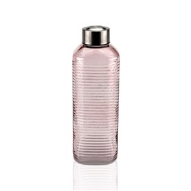 Bouteille d'eau Versa Rose verre Aluminium 1 L 8,3 x 23,5 x 8,3 cm