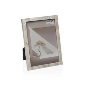 Cadre photo Versa Blanc Bois MDF 1,6 x 19,5 x 14,5 cm