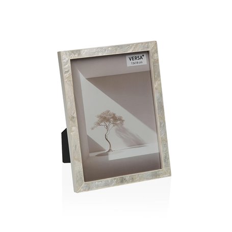 Cadre photo Versa Blanc Bois MDF 1,6 x 19,5 x 14,5 cm