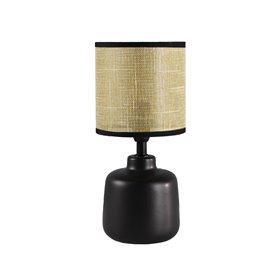 Lampe de bureau Versa Noir Céramique 18 x 34 x 18 cm