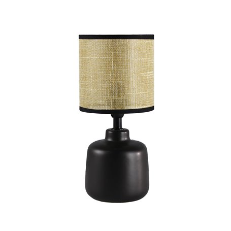 Lampe de bureau Versa Noir Céramique 18 x 34 x 18 cm