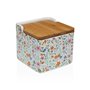 Salière avec couvercle Versa Céramique Dolomite Fleurs 12,2 x 11,5 x 12,2 cm