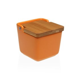 Salière avec couvercle Versa Orange Céramique 8,8 x 8,5 x 8,8 cm