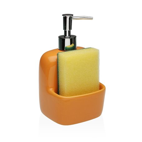 Distributeur de Savon Versa Orange Céramique 9,4 x 17,8 x 10,5 cm