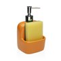 Distributeur de Savon Versa Orange Céramique 9,4 x 17,8 x 10,5 cm