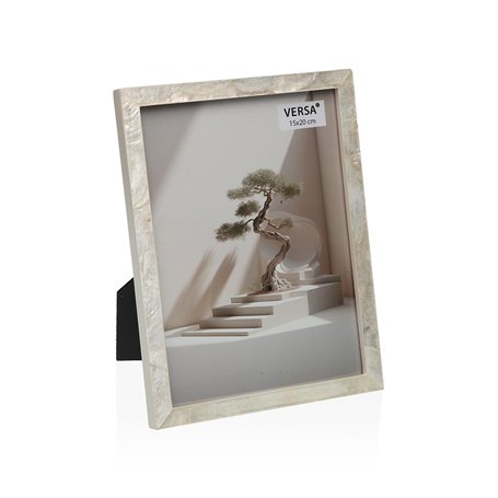 Cadre photo Versa Blanc Bois MDF 1,6 x 22 x 16,8 cm