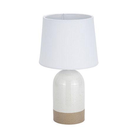 Lampe de bureau Versa Duo Blanc Lin Céramique 40 W 18 x 32,5 cm