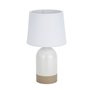 Lampe de bureau Versa Duo Blanc Lin Céramique 40 W 18 x 32,5 cm