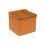 Salière avec couvercle Versa Orange Céramique 12,2 x 11,5 x 12,2 cm