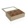 Boîte pour infusions Versa Blanc Bois 20 x 5 x 16,5 cm