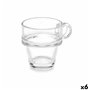 Tasse Transparent verre 90 ml (6 Unités)