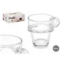 Tasse Transparent verre 90 ml (6 Unités)