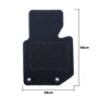 Set de tapis de voitures OCC Motorsport OCCBW0003 Bmw E36 Serie 3 Cabrio