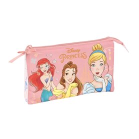 Trousse Fourre-Tout Triple Princesses Disney Dream it Rose 22 x 12 x 3 cm