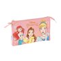 Trousse Fourre-Tout Triple Princesses Disney Dream it Rose 22 x 12 x 3 cm