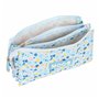 Trousse Fourre-Tout Triple Moos Lovely Bleu 22 x 12 x 3 cm