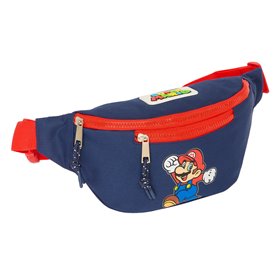 Sac banane Super Mario World Blue marine 23 x 12 x 9 cm