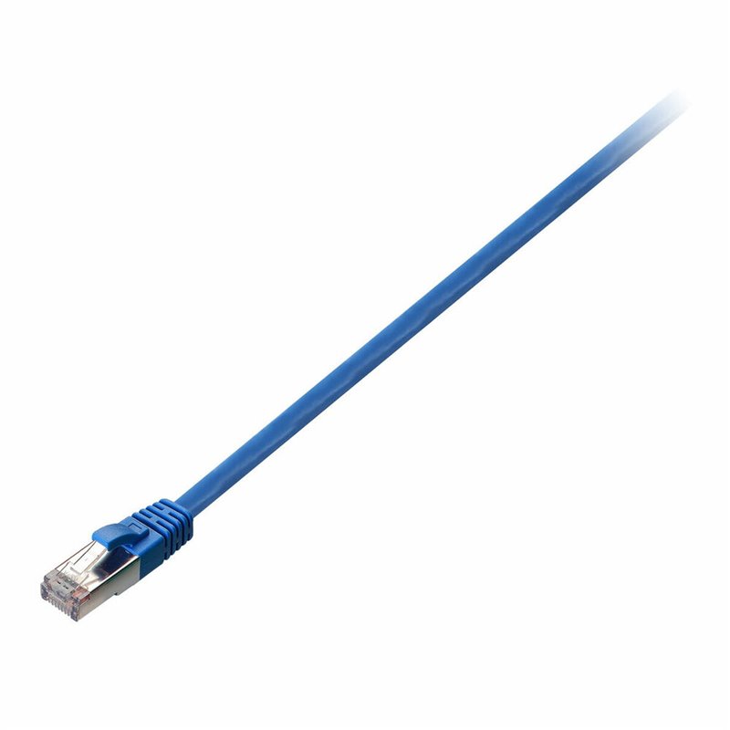 Câble Réseau Rigide UTP 6ème Catégorie V7 V7CAT6STP-10M-BLU-1N Bleu 10 m