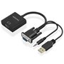 Câble USB Aisens A115-0872 Noir 20 cm