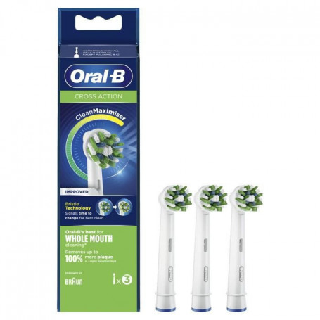 Oral-B CrossAction Brossette Avec CleanMaximiser, 3 22,99 €