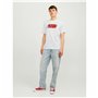 T-shirt à manches courtes homme Jack & Jones tiley Blanc