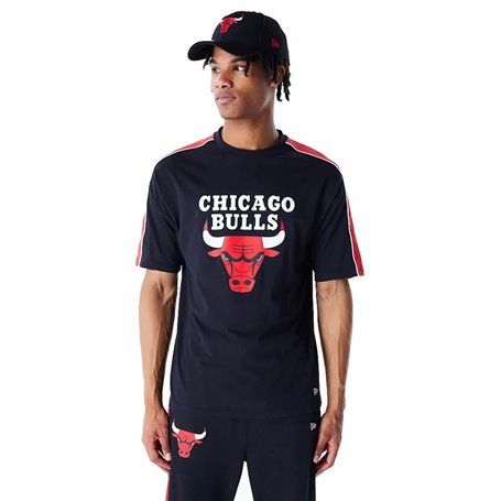 T-shirt à manches courtes homme New Era NBA PANEL OS Chicago Bulls Noir