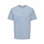 T-shirt à manches courtes homme Only & Sons Onslevi Life Reg Text Eventide Indigo