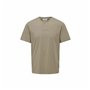 T-shirt à manches courtes homme Only & Sons Onslevi Life Reg Text Desert Marron Clair