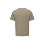 T-shirt à manches courtes homme Only & Sons Onslevi Life Reg Text Desert Marron Clair