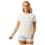 T-shirt à manches courtes femme Rip Curl Wild Bloom Blanc