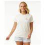 T-shirt à manches courtes femme Rip Curl Wild Bloom Blanc